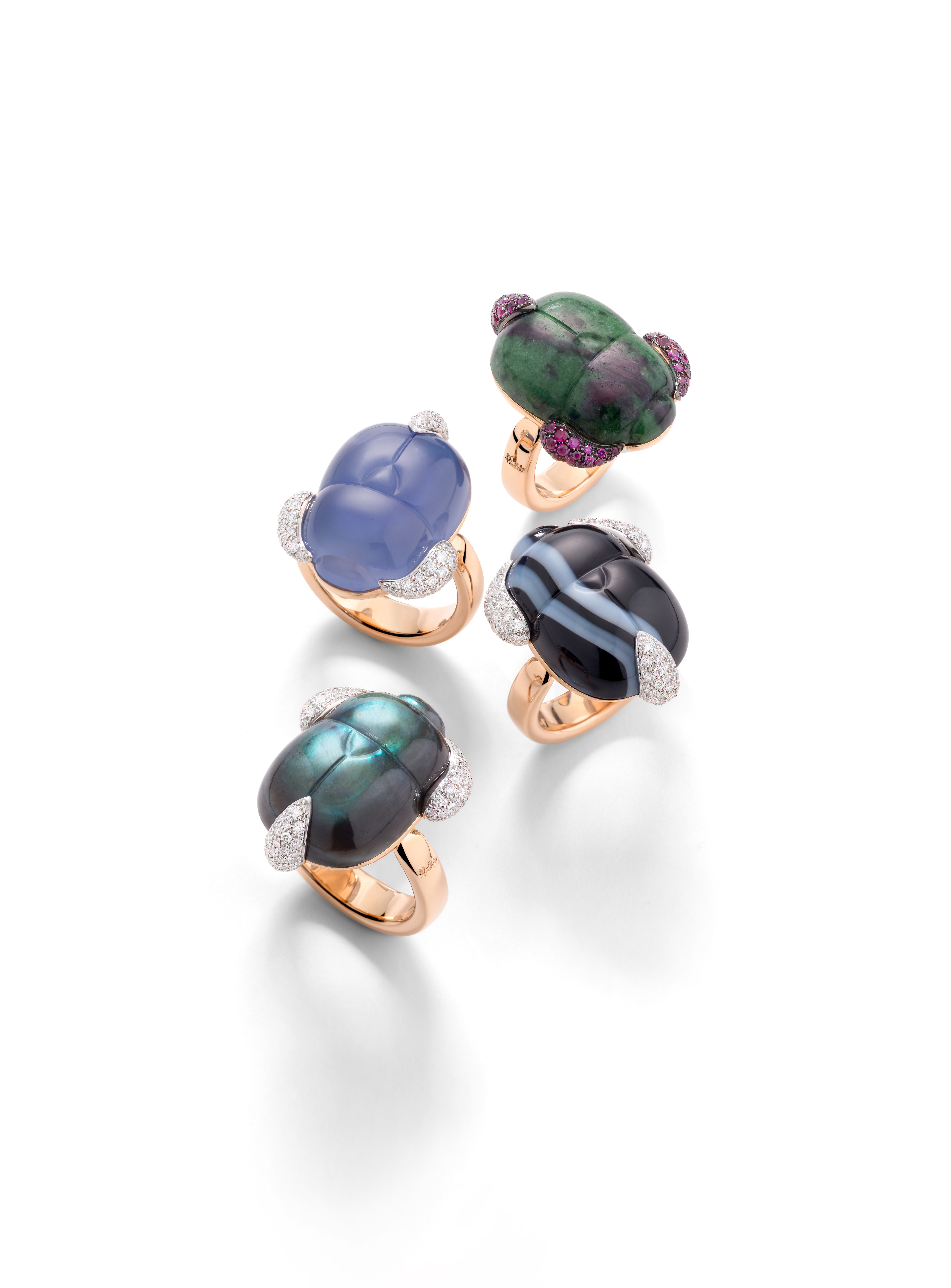 A group of rings with gemstones

Description automatically generated