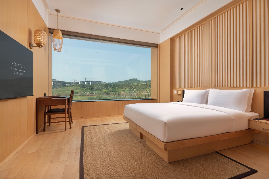 A bedroom with a large window

AI-generated content may be incorrect.