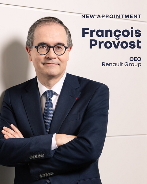 雷诺集团任命福兰（François Provost）为首席执行官及董事
