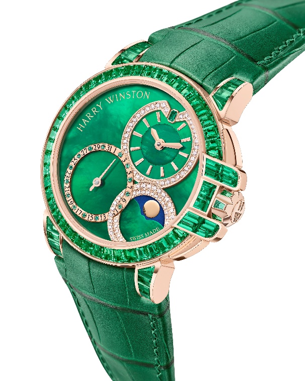 海瑞温斯顿璀璨呈献海洋Ocean系列Date Moon Phase腕表