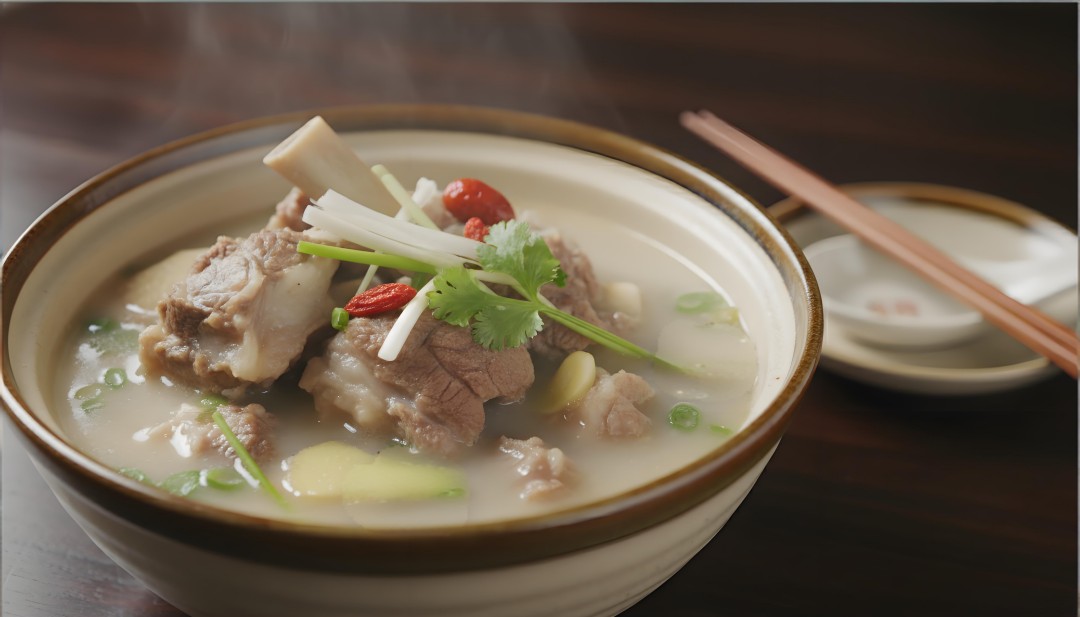 1、冬季进补羊肉汤