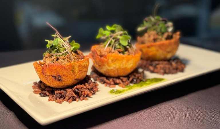 oyo-pleasanton-Pulled-Jerk-Pork-Tostones